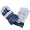 Light Leather Gloves - Denim Back + Cuff