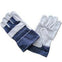 Light Leather Gloves - Denim Back + Cuff